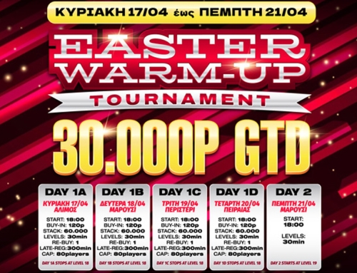 Easter Warm up Tournament 30.000p GTD
